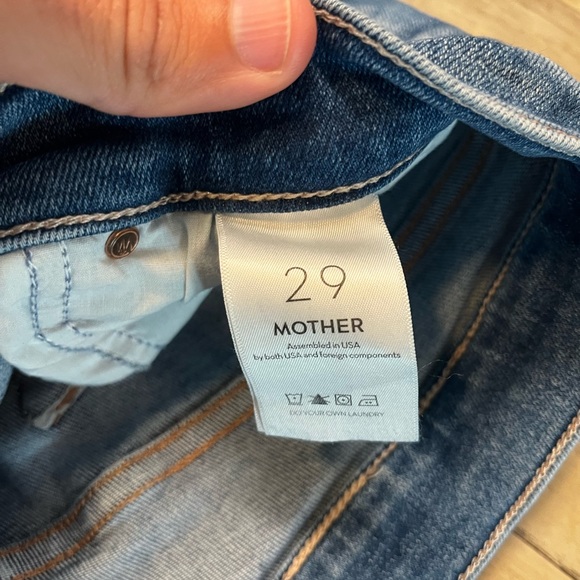 Mother The Tomcat Roller Fray A Groovy Kind Of Love Wash Jeans Size 29 Wide Leg - Picture 9 of 15